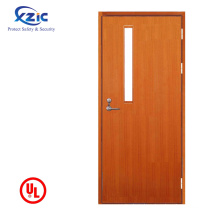 BS EN1634-1 standard Hotel entrance 30mins fire rated door with certificate